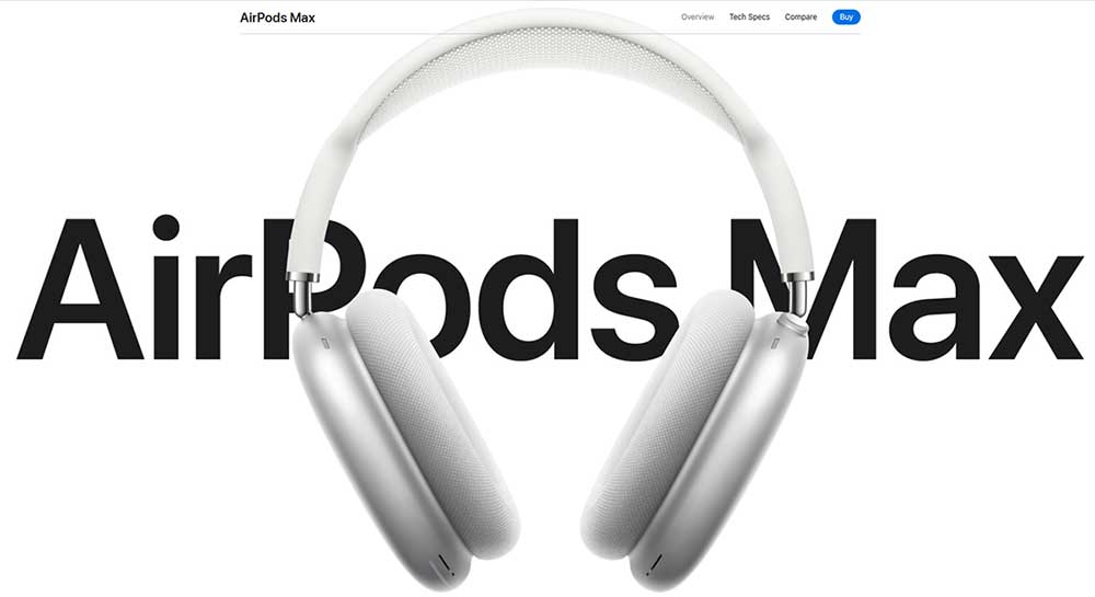 Airpods Max Landing Page