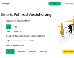 Webdesign, Entwicklung, SEO und Marketing für eine digitale Fahrradversicherung