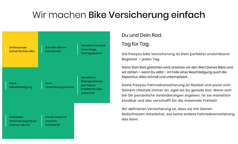 freeyou Bike Versicherung