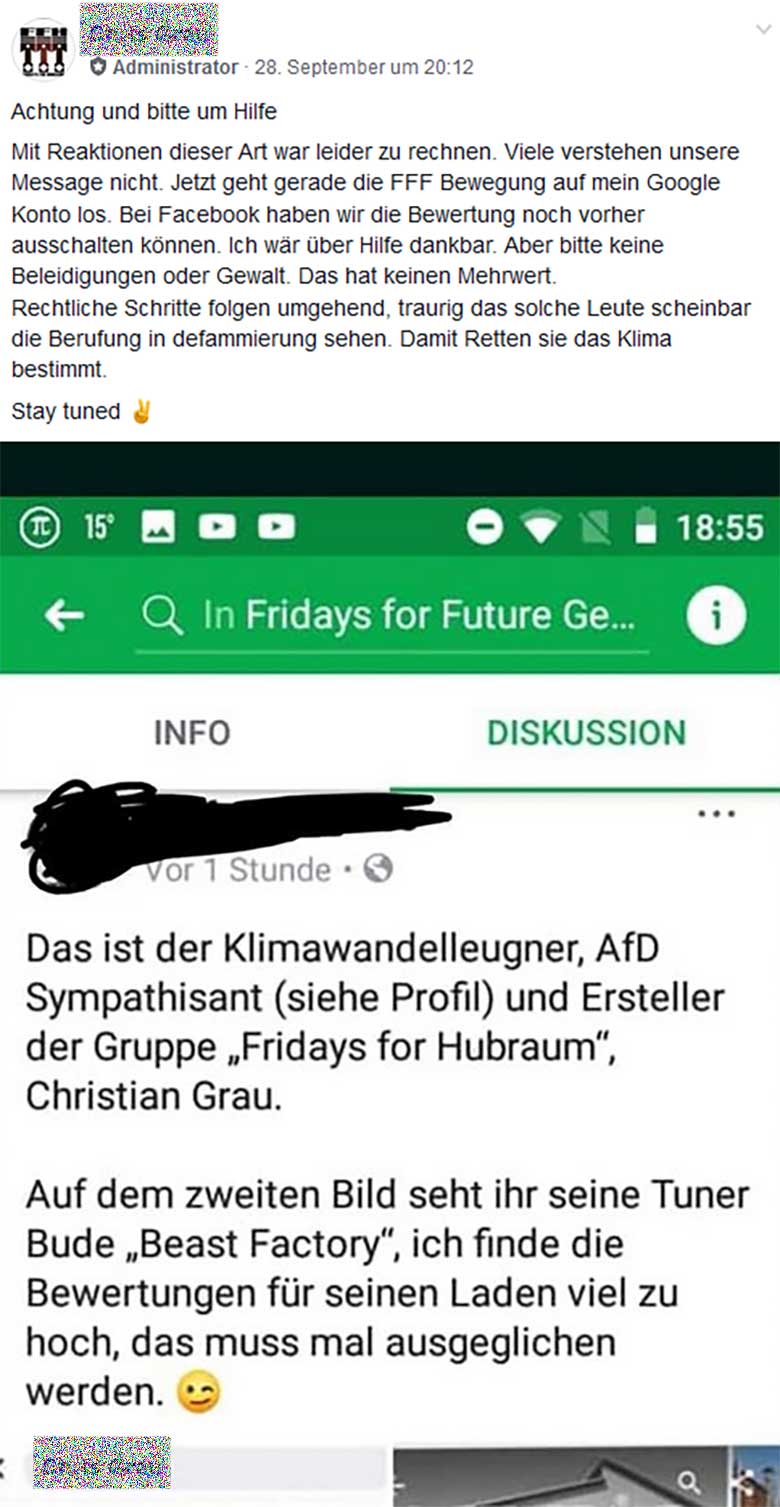 Fridays for Future vs. Fridays for Hubraum