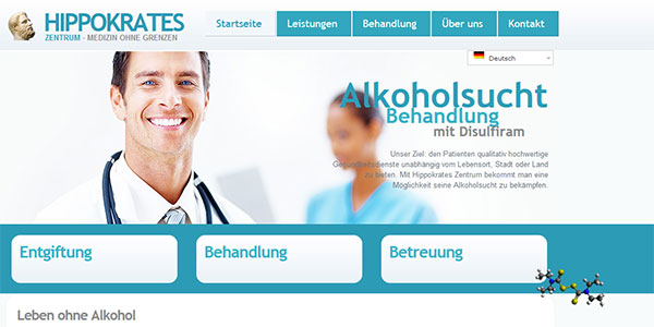 Hippokrates-Zentrum. Startseite. Mehrsprachig