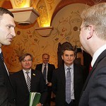 Klitschko und EU-Kommissar Füle trafen sich zu einem Arbeitsessen