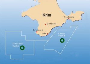 Krim. Gasfelder im Schwarzen Meer