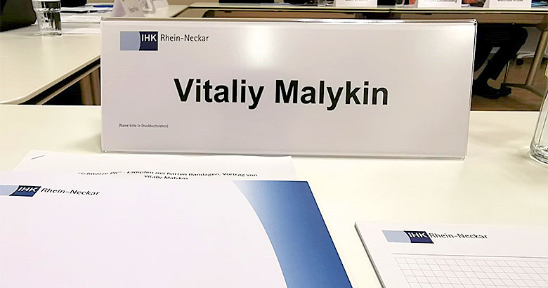 Vitaliy Malykin IHK Mannheim Vortrag 2019-09-23