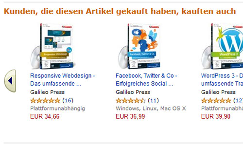 Produktvorschläge. Amazon