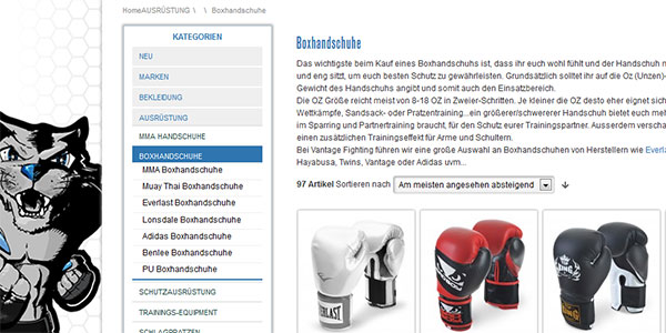 Vantage Boxhandschuhe
